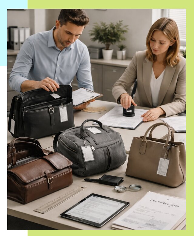 Сертификация сумок в Устях-Илимске от 7800 руб. | Алешин-Сть