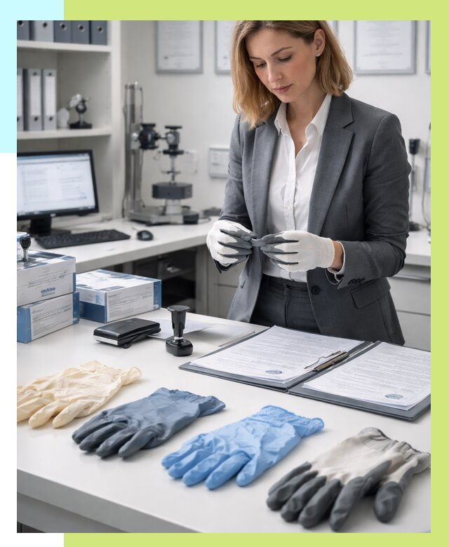 Сертификация перчаток в Устях-Илимске от 8840 р. | Алешин-Сть