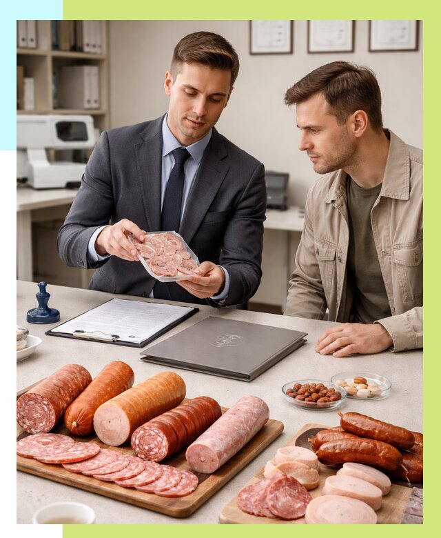 Сертификация колбасных изделий в Устях-Илимске от 7800 р. | Алешин-Сть