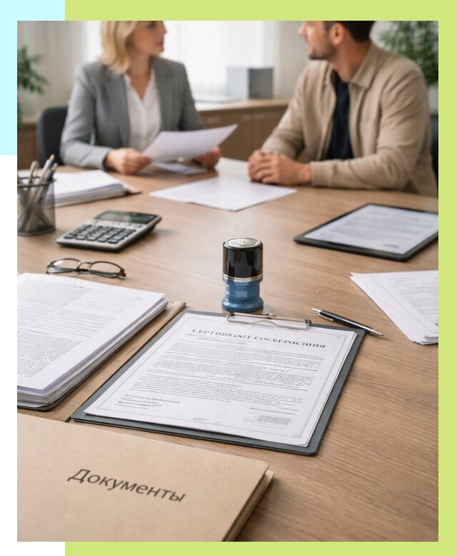 Сертификат соответствия на продукцию в Устях-Илимске от 15600 р.|Алешин-Сть