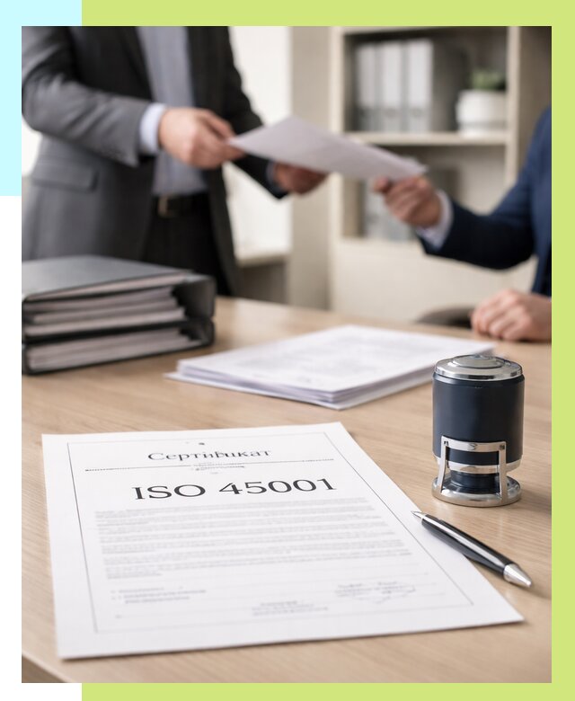 Сертификат ISO 45001 в Устях-Илимске под ключ от 46800 р. | Алешин-Сть