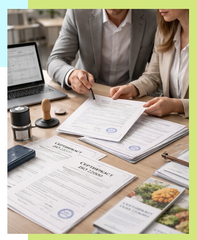 Сертификат ISO 22000 в Устях-Илимске от 41600 р. под ключ | Алешин-Сть